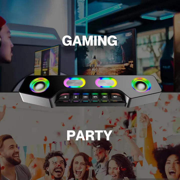 Frendorf | Bluetooth-Desktoplautsprecher mit RGB-Effekten