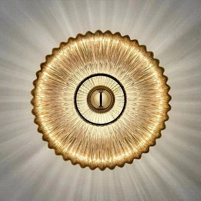 NimbusFlux - Glas Wandlampe mit Golvend Licht