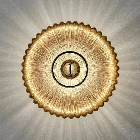 NimbusFlux - Glas Wandlampe mit Golvend Licht