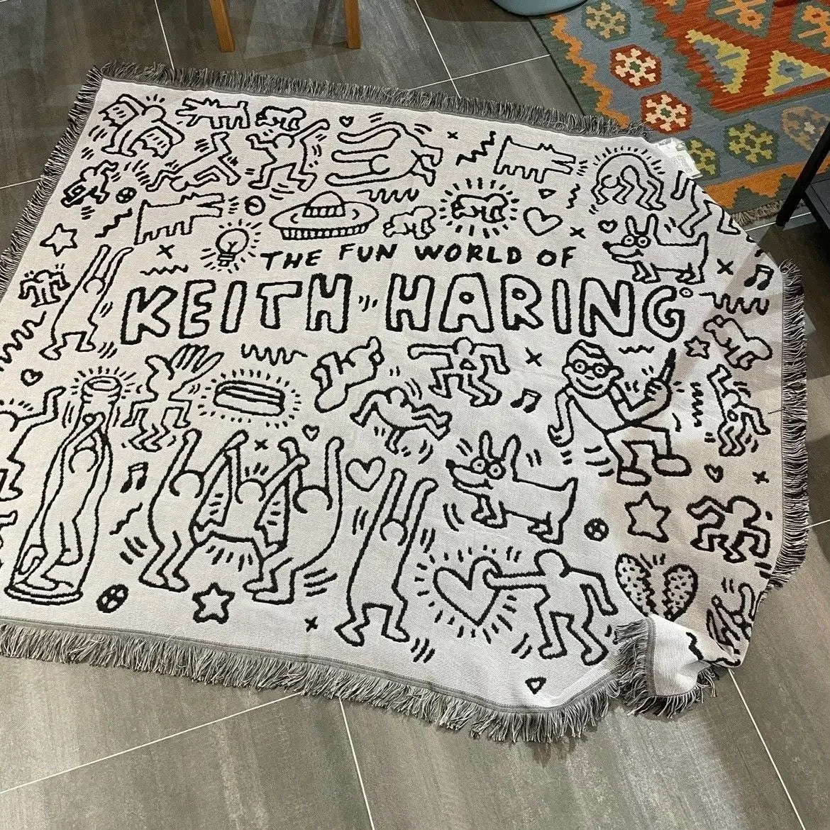Frendorf | Keith Haring Puzzle-Wurfdecke