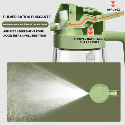 Frendorf | Spray Olivenöl mit Sprühkopf und 2-in-1-Verteiler