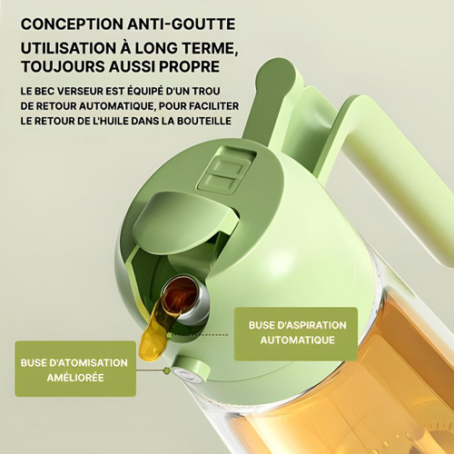 Frendorf | Spray Olivenöl mit Sprühkopf und 2-in-1-Verteiler