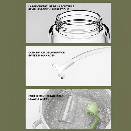 Frendorf | Spray Olivenöl mit Sprühkopf und 2-in-1-Verteiler