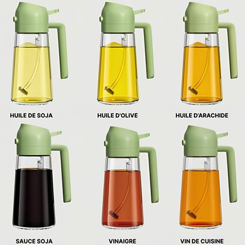 Frendorf | Spray Olivenöl mit Sprühkopf und 2-in-1-Verteiler