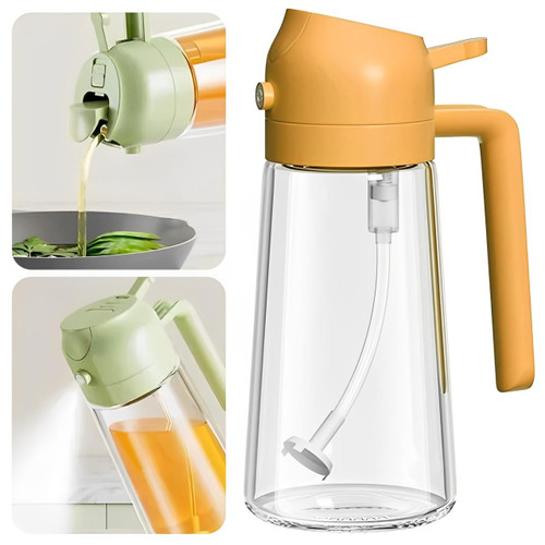 Frendorf | Spray Olivenöl mit Sprühkopf und 2-in-1-Verteiler