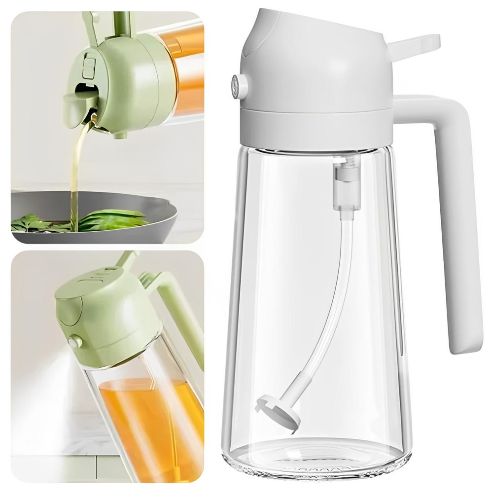 Frendorf | Spray Olivenöl mit Sprühkopf und 2-in-1-Verteiler