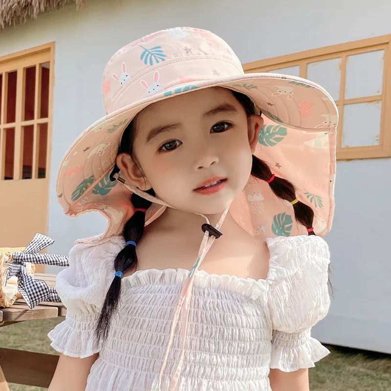 Frendorf | ANTI-UV KINDER SONNENHUT MIT PFEIFE – SOMMER BUCKET HUT FÜR JUNGEN UND MÄDCHEN