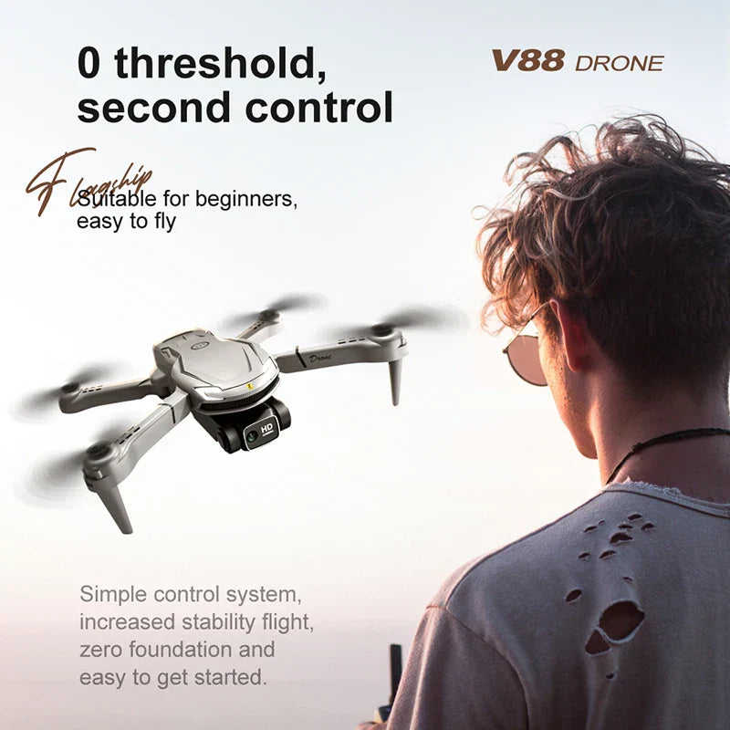 Frendorf | Mini V88 Drone 8K mit GPS und HD Kamera - Professionelle Luftfotografie Drone