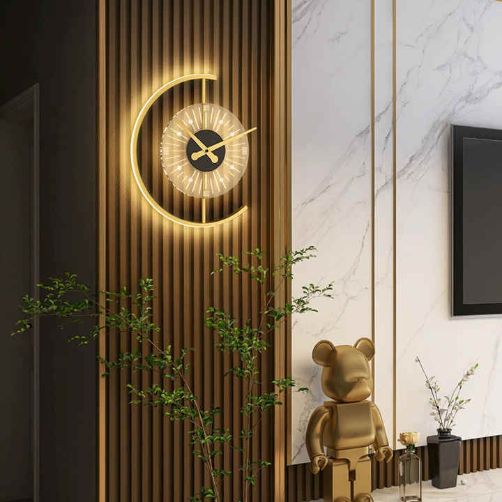 Frendorf | Modernes leuchtendes LED-Wanduhr