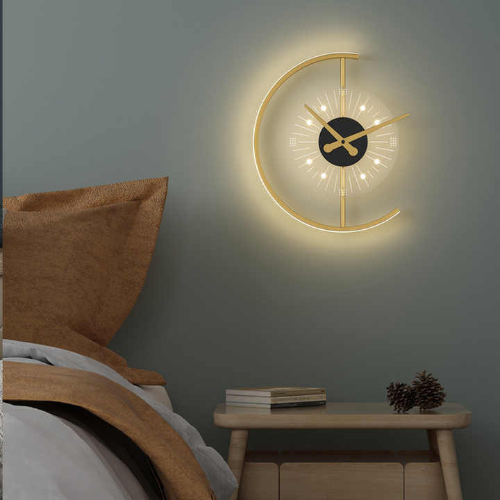 Frendorf | Modernes leuchtendes LED-Wanduhr