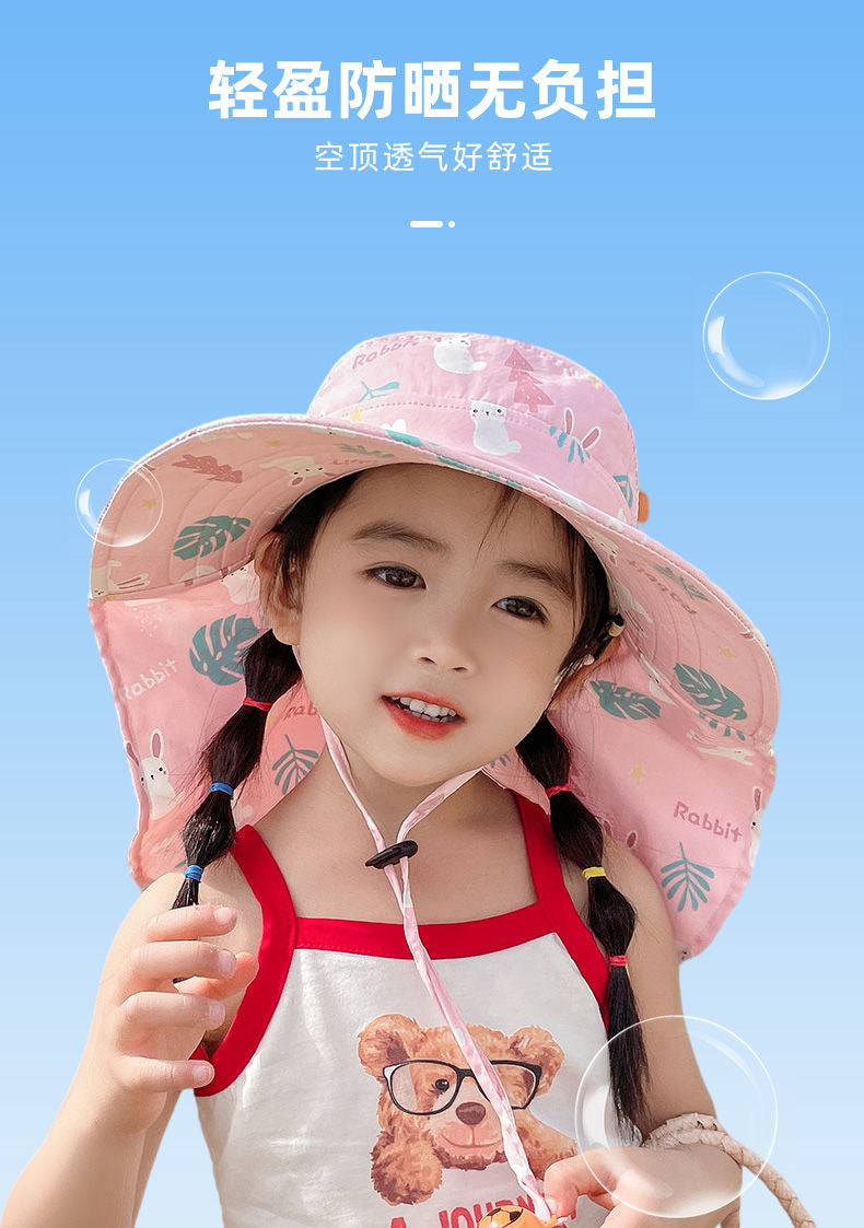 Frendorf | ANTI-UV KINDER SONNENHUT MIT PFEIFE – SOMMER BUCKET HUT FÜR JUNGEN UND MÄDCHEN
