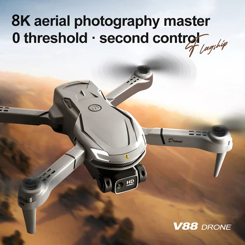 Frendorf | Mini V88 Drone 8K mit GPS und HD Kamera - Professionelle Luftfotografie Drone