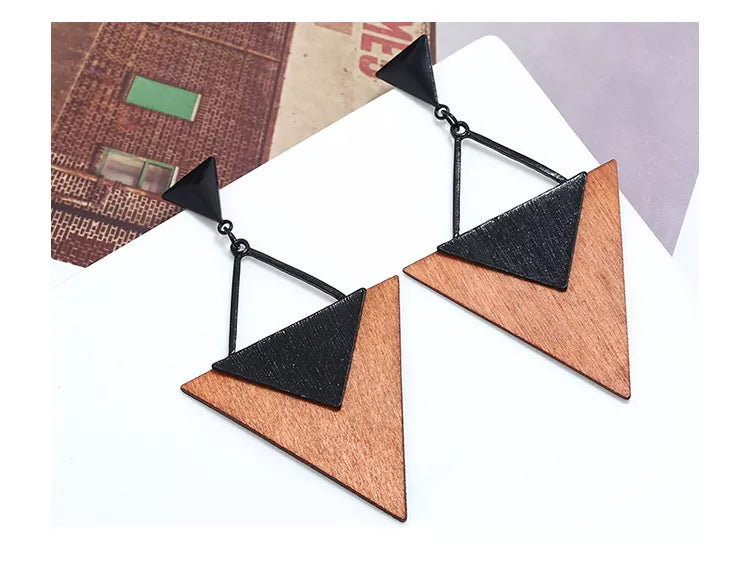 Frendorf | Boho HolzTropfen Ohrringe