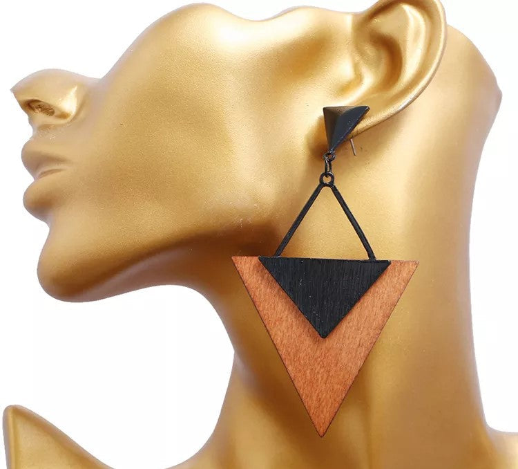 Frendorf | Boho HolzTropfen Ohrringe