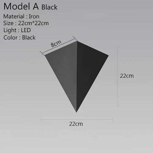 Frendorf | LED-Wandleuchte Dreieck Licht für elegante und moderne Beleuchtung