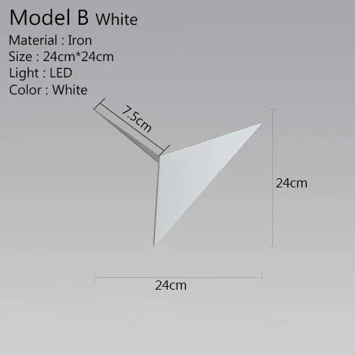 Frendorf | LED-Wandleuchte Dreieck Licht für elegante und moderne Beleuchtung