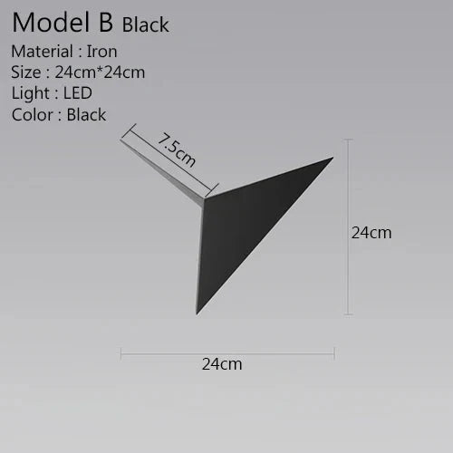 Frendorf | LED-Wandleuchte Dreieck Licht für elegante und moderne Beleuchtung