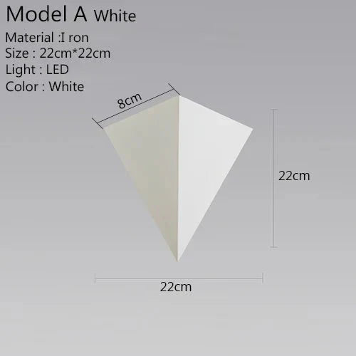 Frendorf | LED-Wandleuchte Dreieck Licht für elegante und moderne Beleuchtung