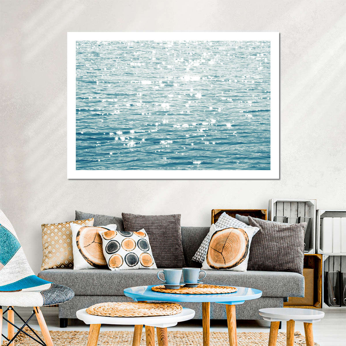 Frendorf | Sonnige Meer Aqua Wandkunst