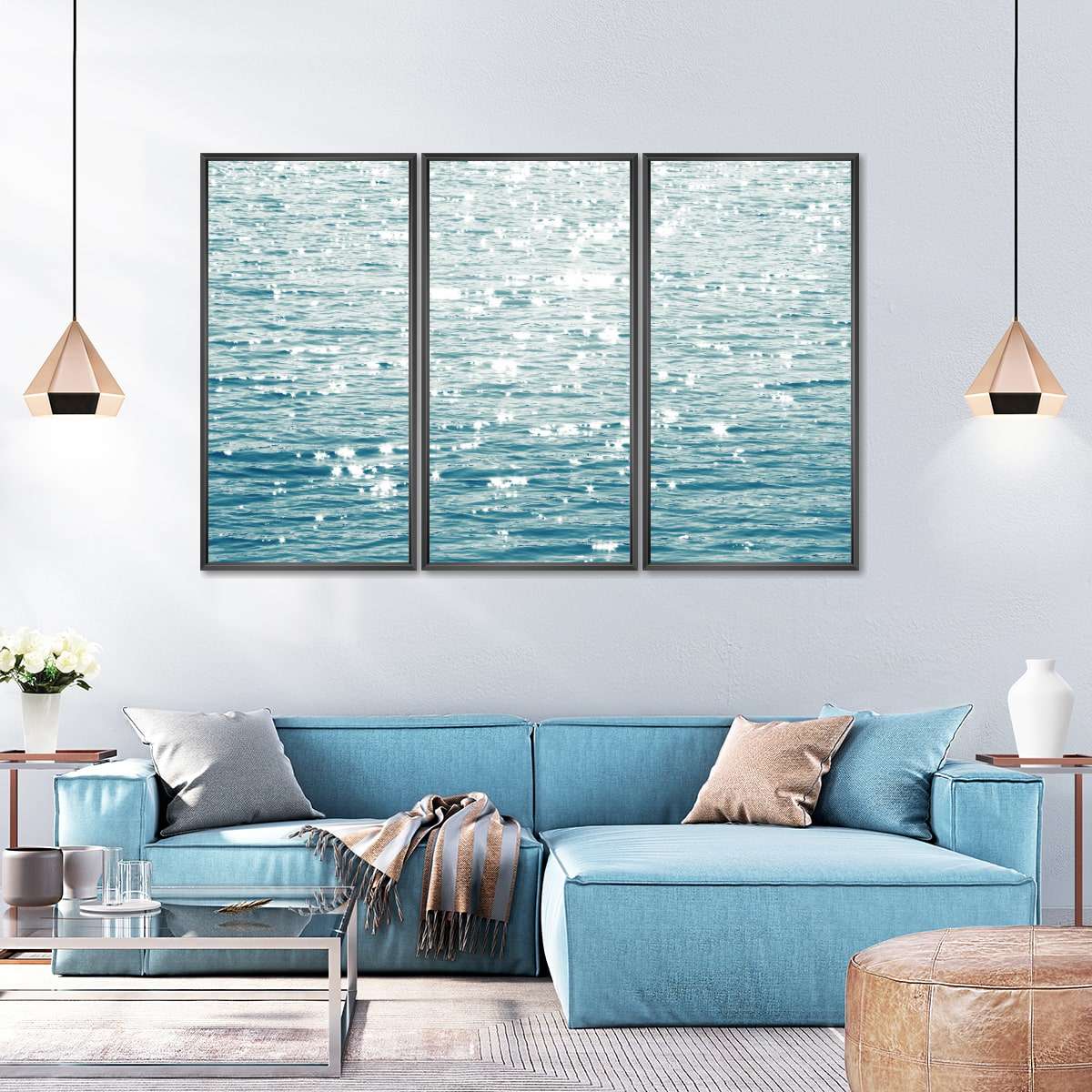 Frendorf | Sonnige Meer Aqua Wandkunst