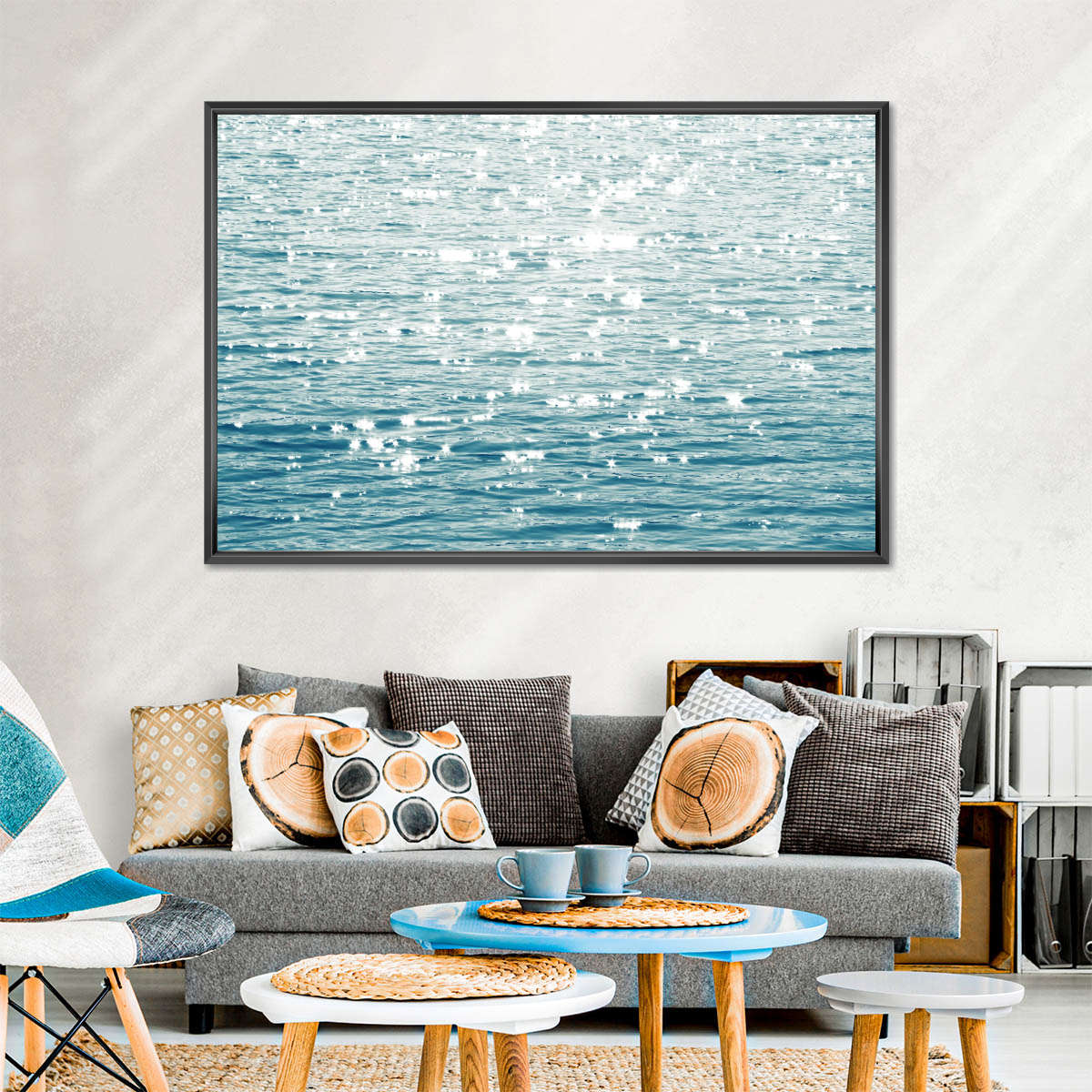 Frendorf | Sonnige Meer Aqua Wandkunst