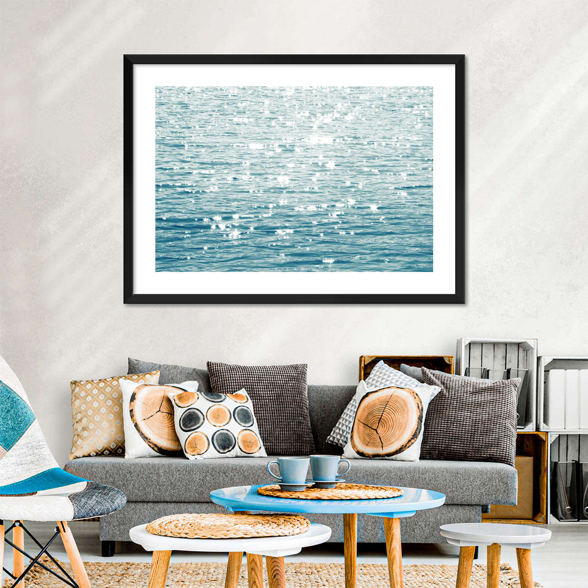 Frendorf | Sonnige Meer Aqua Wandkunst