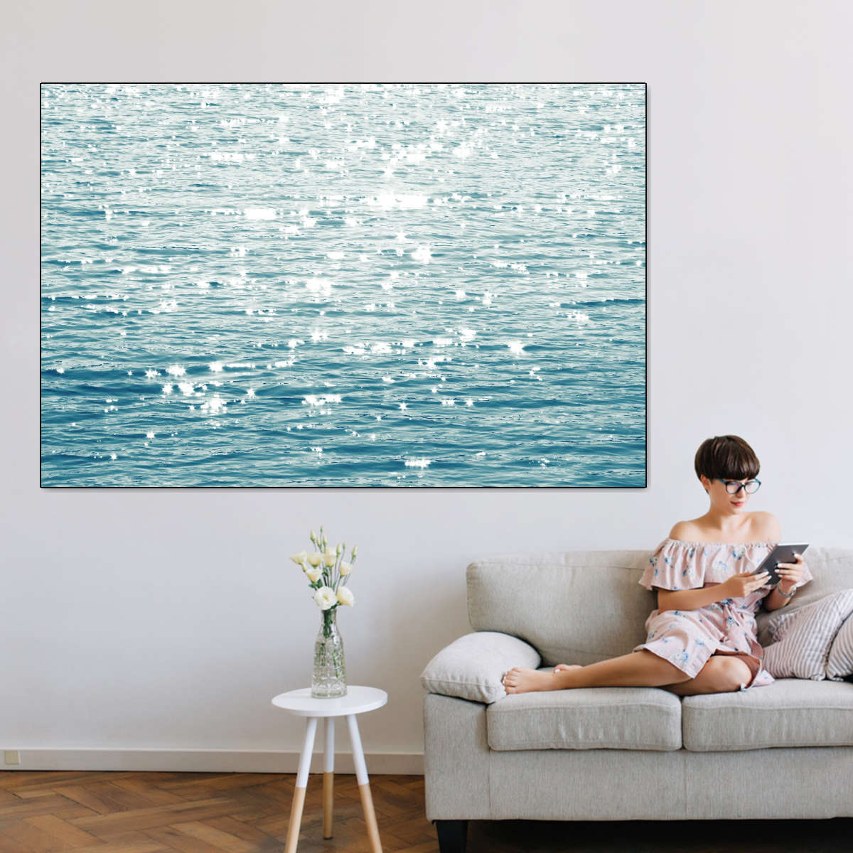 Frendorf | Sonnige Meer Aqua Wandkunst
