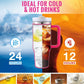Isolierender Becher mit Griff und Strohhalm | 40 oz
