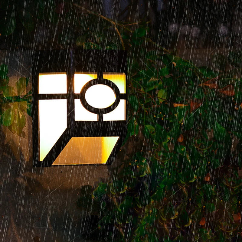 Frendorf | SolarLoom Outdoor LED Wandleuchten | Solarbetrieben | Wetterfest | Perfekt für Garten & Terrasse (2er-Set)
