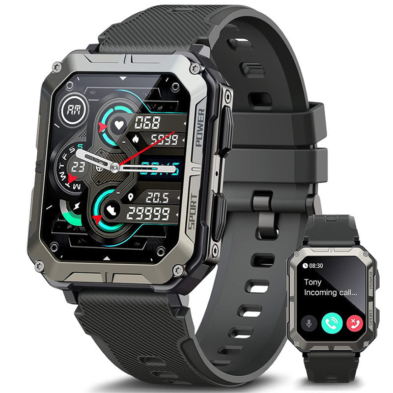 Frendorf | FitPulse | Sport Smartwatch Bluetooth Anrufe | Wasserdicht, Fotografieren, Herzfrequenzmessung | Stylish und Funktional