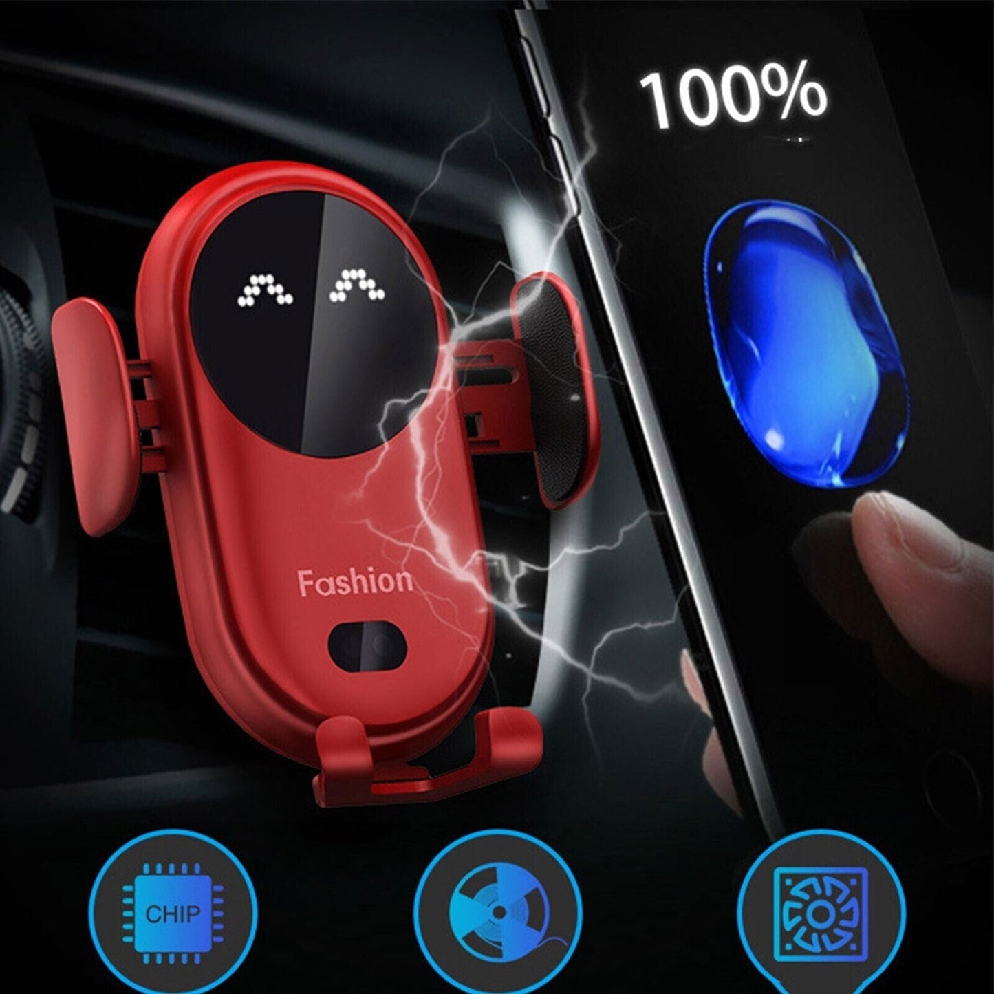 Frendorf | Kabelloses Smart Auto Ladegerät | Handyhalterung