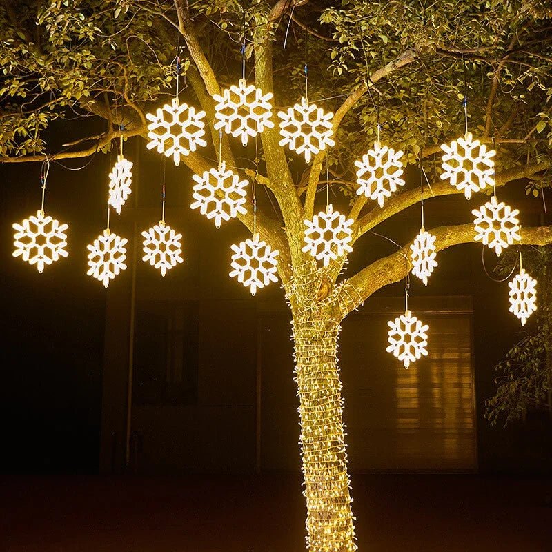 Frendorf | SnowGlow LED Schneeflockenbeleuchtung – Magisches Glühen für eine bezaubernde Atmosphäre