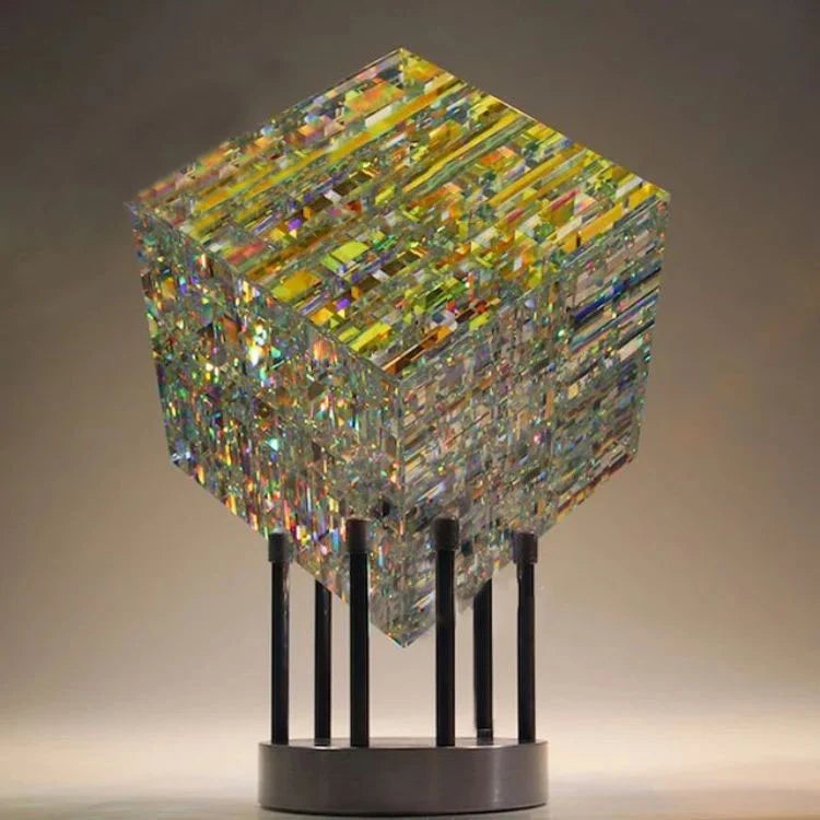 Kunstwerk - ChromaticCube - Regenbogen Lichtbrechung - Bezaubernd Modern Dekor