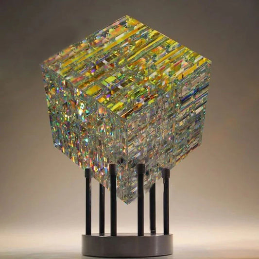 Kunstwerk - ChromaticCube - Regenbogen Lichtbrechung - Bezaubernd Modern Dekor