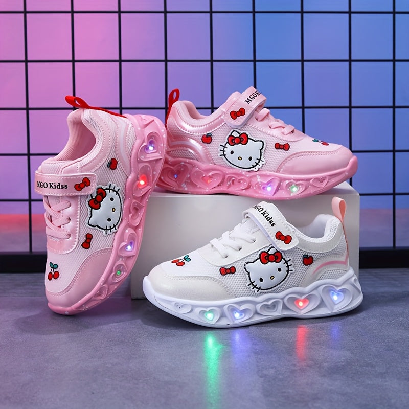 Frendorf | Glühende Hello Kitty Sneakers – Atmungsaktive und gefütterte süße Schuhe