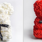 Frendorf | Valentinstag Geschenk Rose Bär Ewige Blume Rose Teddybär PE Schaum Bär 25cm Valentinstag