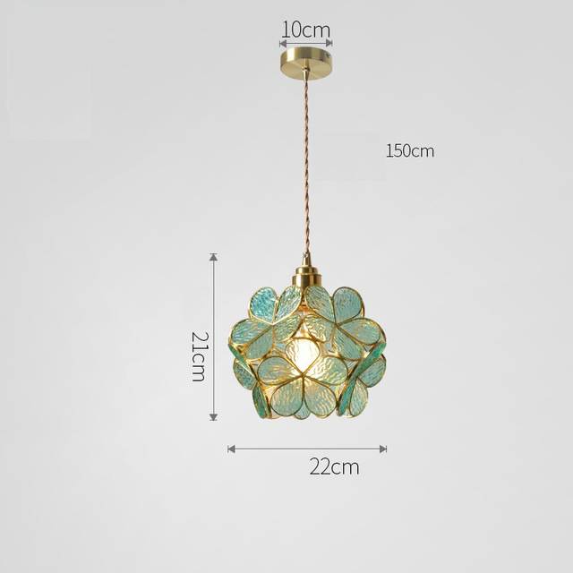 Frendorf | PetalGlow Glasblütenblatt-Pendelleuchte | Nordischer Stil | Elegantes Design für Ess- & Wohnzimmer