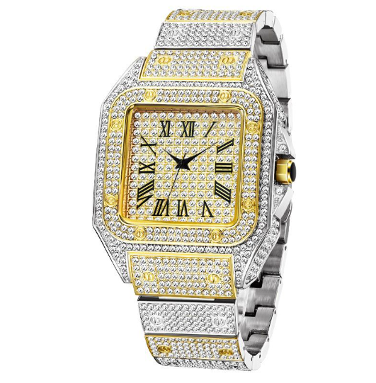 Frendorf | MISSFOX Ice Out Square Uhr Für Männer