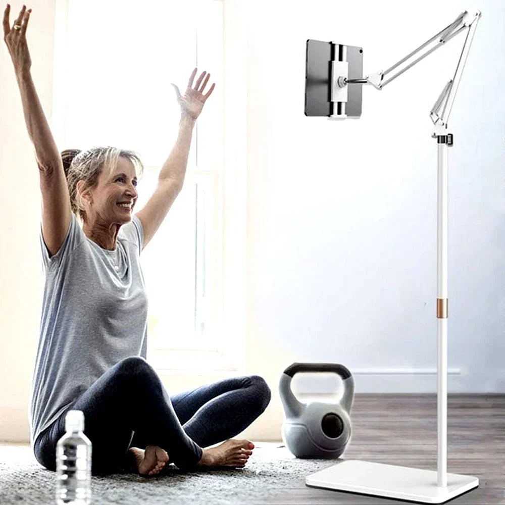 Frendorf | 360 Grad flexibler, faltbarer und verstellbarer Bodenständer für iPad und Tablet