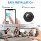 1080P HD H6 Mini WiFi Kamera - Drahtlose Smart Home Cam mit unsichtbarem Nachtmodus & Bewegungserkennung