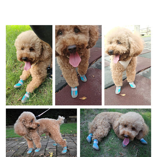 Haltbare Outdoor-Hundeschuhe mit Netzgewebe - All-Terrain-Pfoten Schutz
