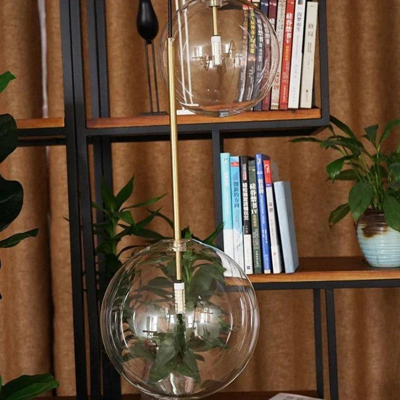 Frendorf | CrystalHollow Glas Pendelleuchte | Elegantes Design | Dimmbares Licht | Stilvolle Beleuchtung für Zuhause