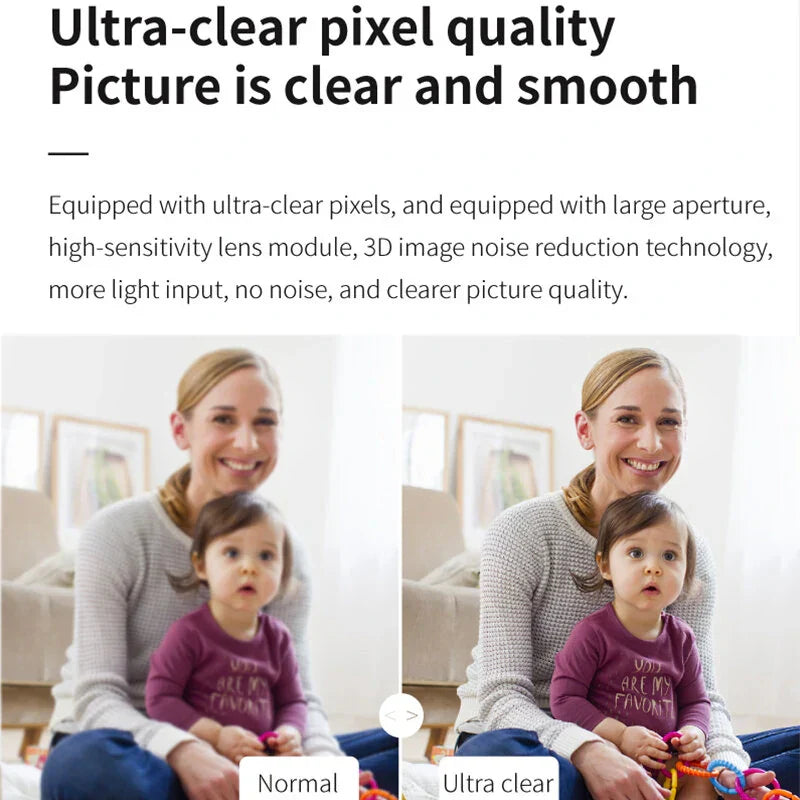 360° WiFi Sicherheitskamera - U12 Tuya 2MP mit Bewegungserkennung, Vollfarb-Nachtsicht, Zwei-Wege-Audio