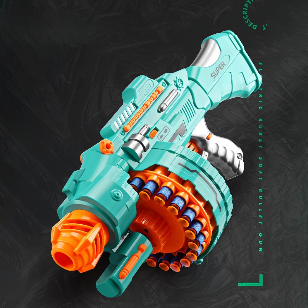 Frendorf | Automatischer Schaumstoffblaster – Türkise Pistole mit 40 Schaumstoffbällen für lustiges Spielen