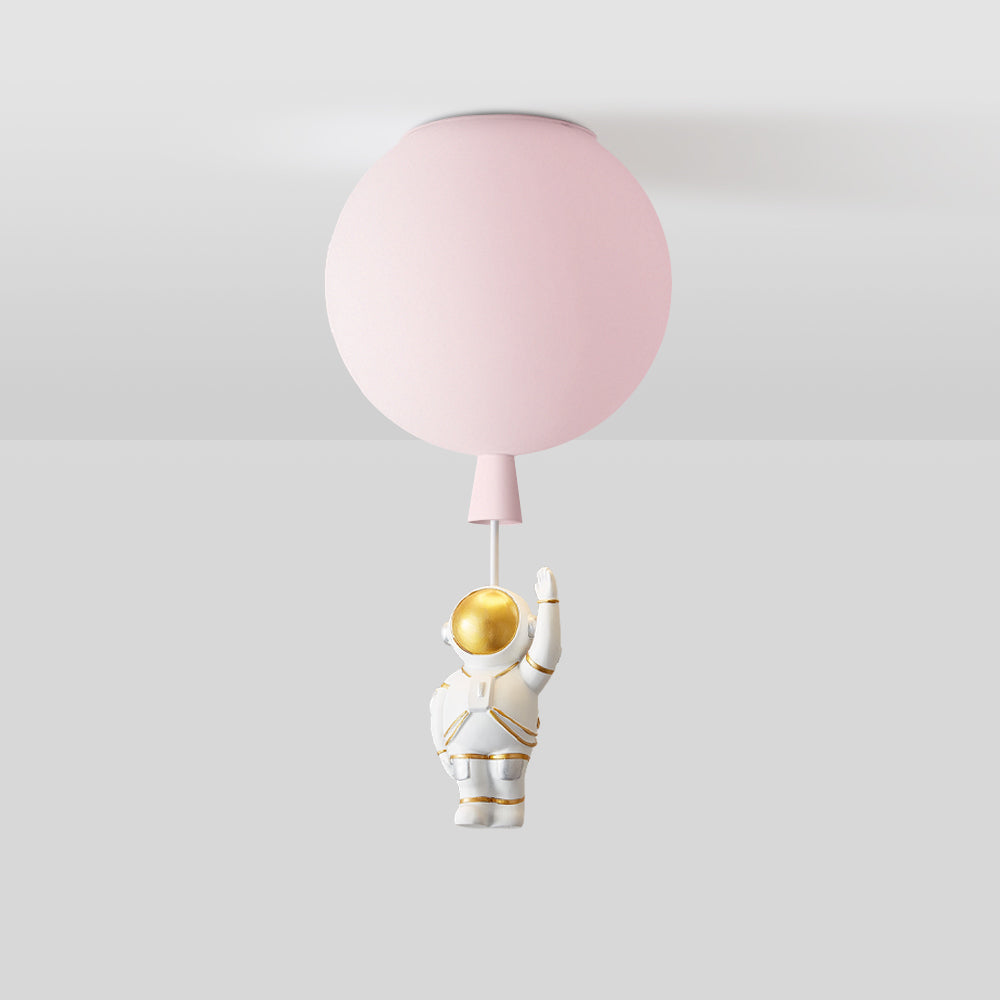 Frendorf | DreamScape | Moderne Mond/Astronauten LED Deckenlampe Acryl Grau/Weiß/Rosa/Rot/Grün/Gelb/Blau/Orange