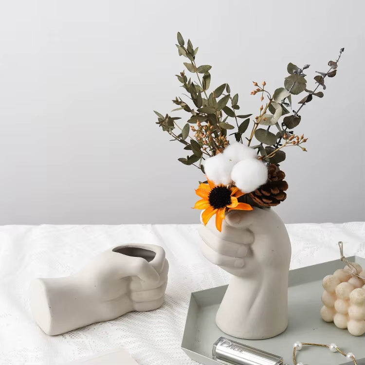 Frendorf | Künstlerische Handgeste Keramik Tischblumenvase