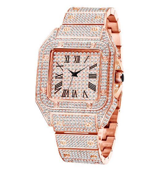 Frendorf | MISSFOX Ice Out Square Uhr Für Männer