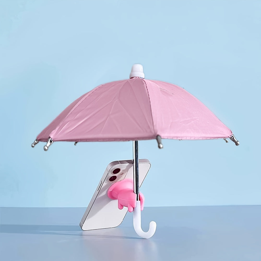 Frendorf | MiniSmart Regenschirm – Smartphone Sonnen- und Regenschutz mit Saugnapfhalter