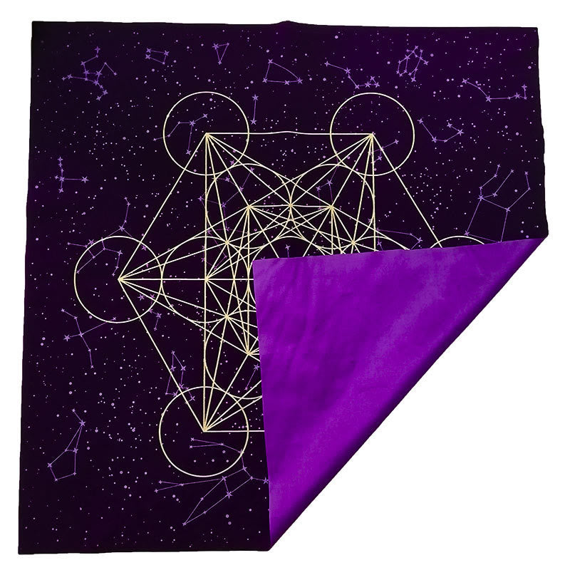 Frendorf Metatrone's Cub Crystal Grid Tischdecke Wandteppich