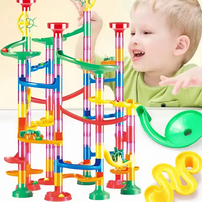 Frendorf | Baustein Murmelbahn Säulen Spielset